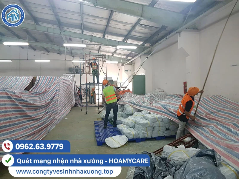 Quét mạng nhện nhà xưởng