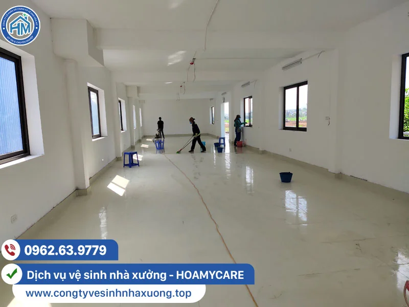 Vệ sinh phần thô của nhà máy, nhà xưởng và kho bãi