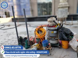 Máy máy vệ sinh thau rửa bể nước ngầm