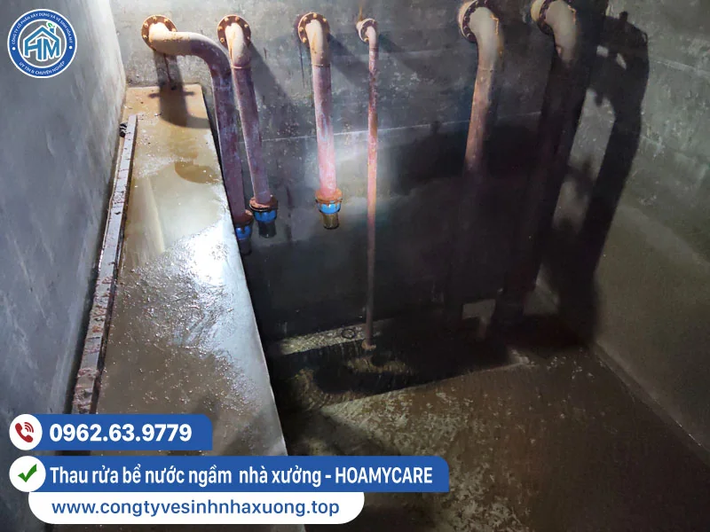 Dịch vụ thau rửa bể nước ngầm nhà xưởng