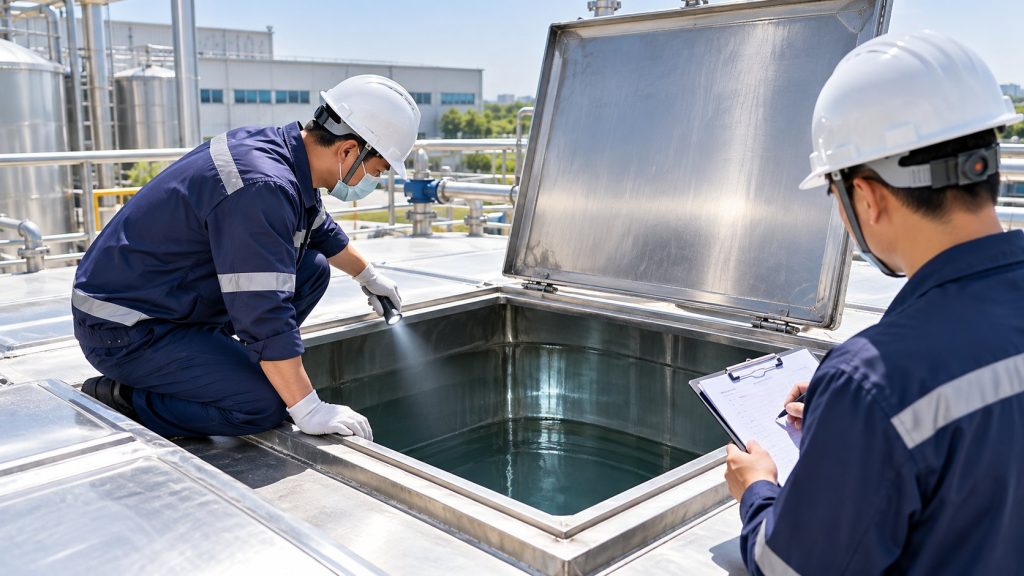 Nghiệm thu vệ sinh bể nước công nghiệp: checklist bàn giao