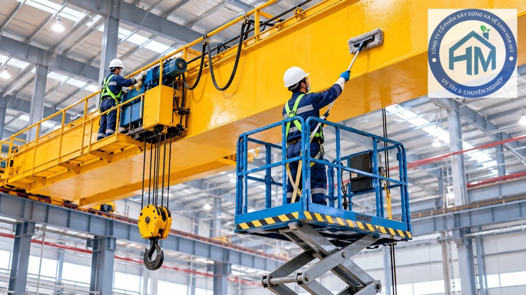 Vệ sinh cầu trục nhà xưởng: phạm vi và an toàn