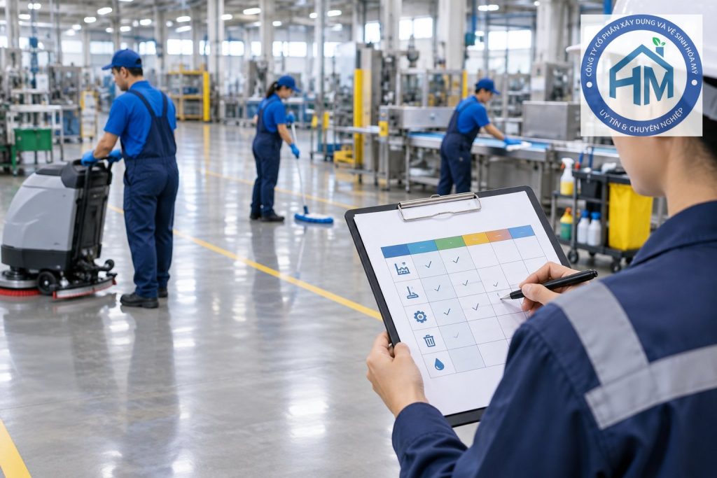 Cách lập lịch vệ sinh nhà xưởng định kỳ phù hợp