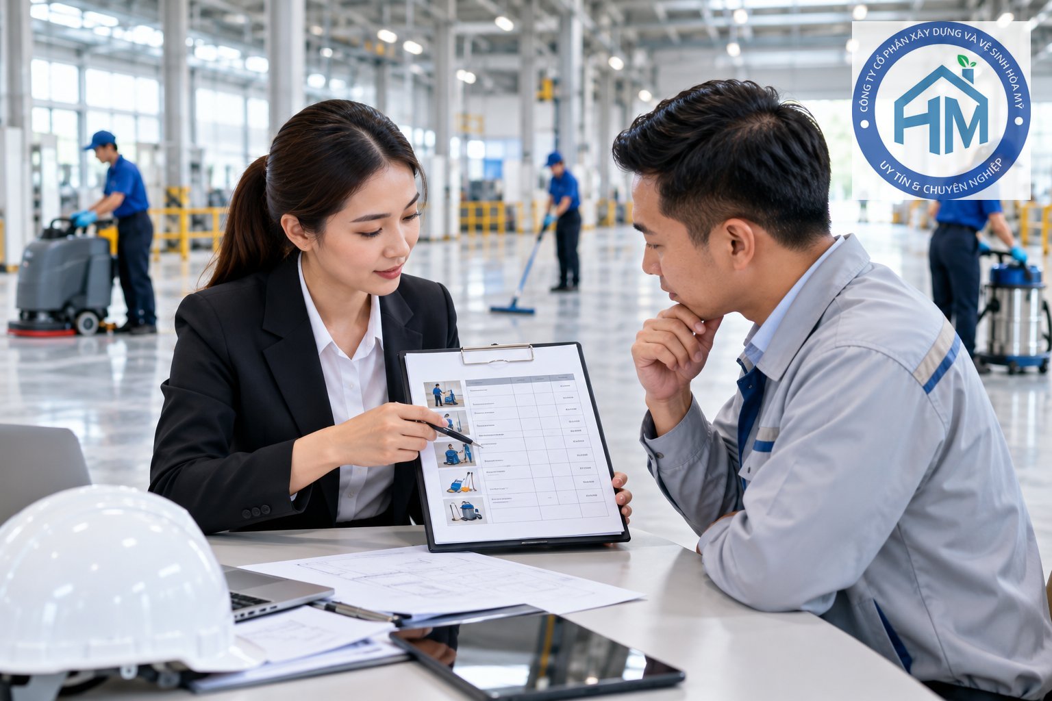Ảnh minh hoạ: So sánh báo giá dịch vụ vệ sinh nhà xưởng: 7 tiêu chí