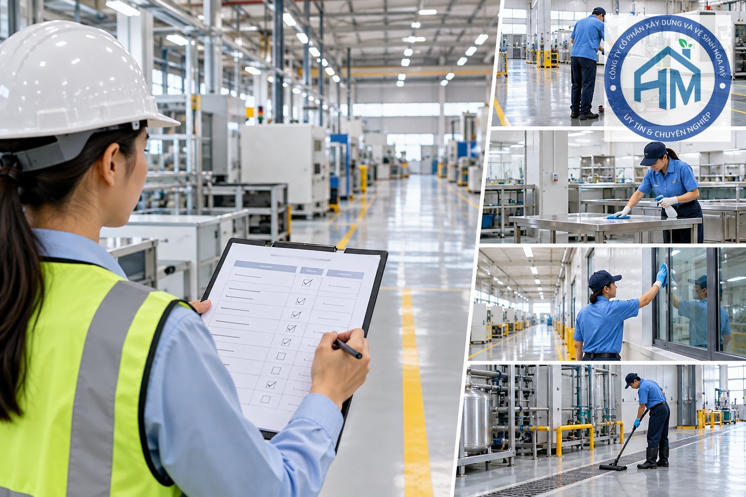Ảnh minh hoạ: Checklist nghiệm thu vệ sinh nhà xưởng theo khu vực