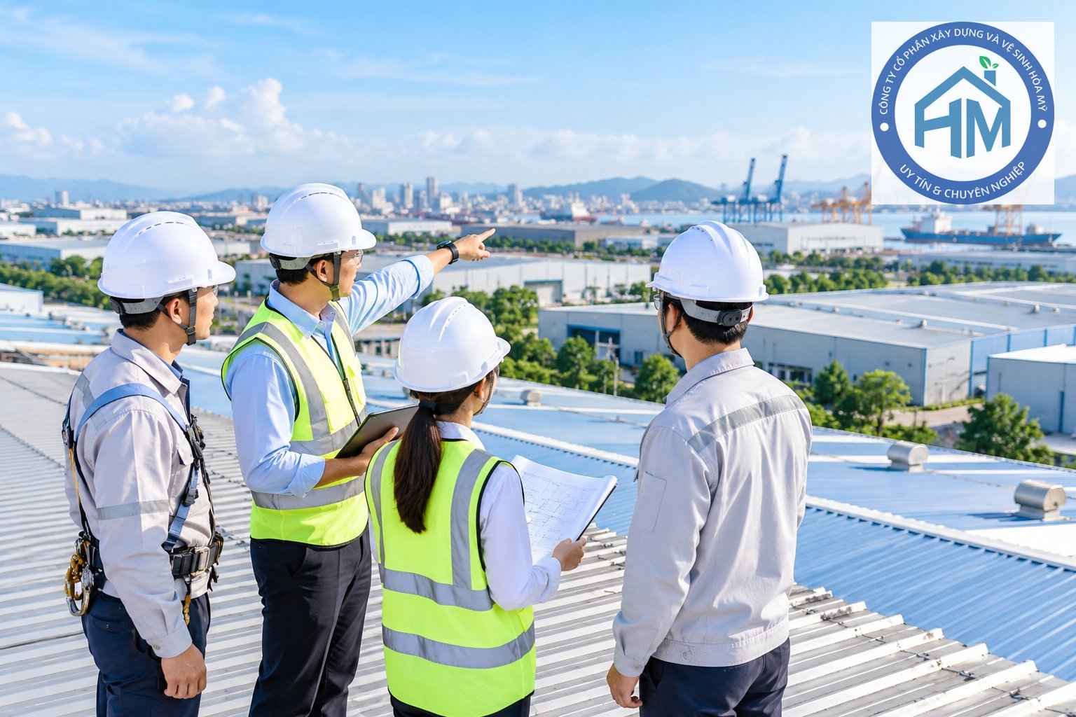 Ảnh minh hoạ: Vệ sinh mái tôn nhà xưởng tại Hải Phòng | Hòa Mỹ