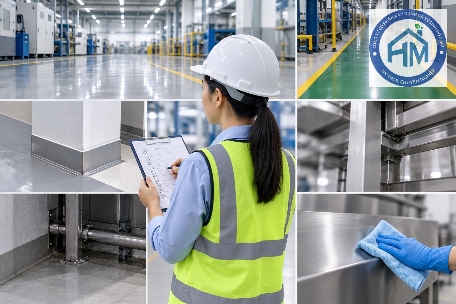 Ảnh minh hoạ: Checklist nghiệm thu vệ sinh nhà xưởng theo từng khu vực