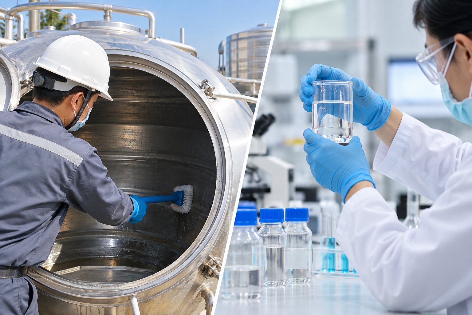 Ảnh minh hoạ: Nghiệm thu vệ sinh bể nước công nghiệp: checklist bàn giao