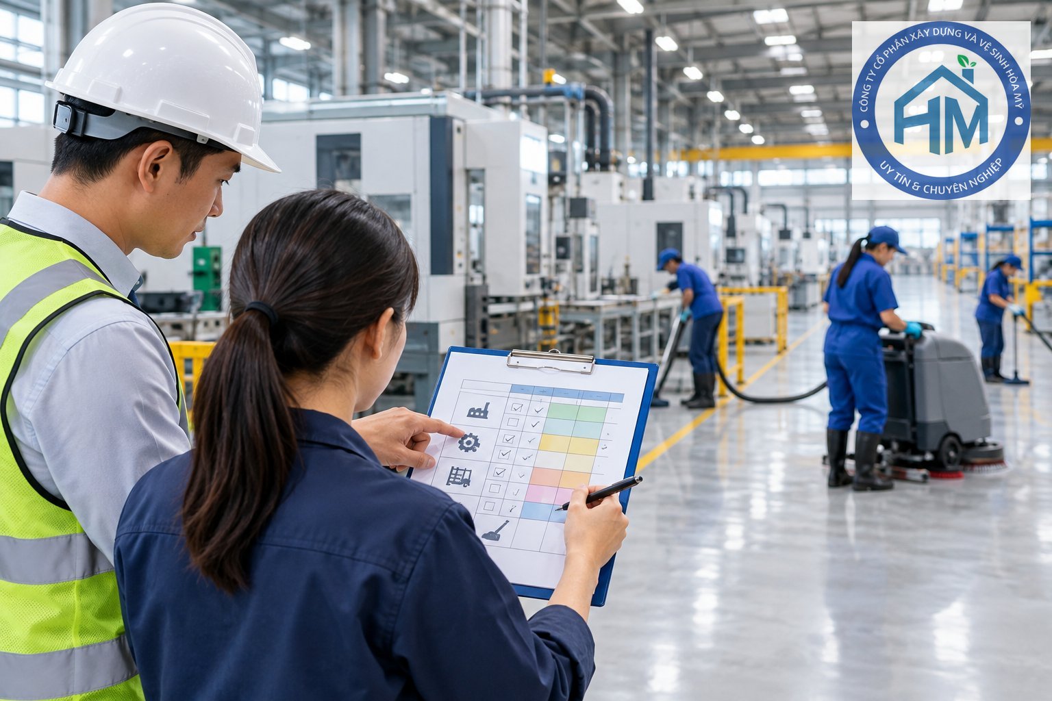 Ảnh minh hoạ: Cách lập lịch vệ sinh nhà xưởng định kỳ phù hợp