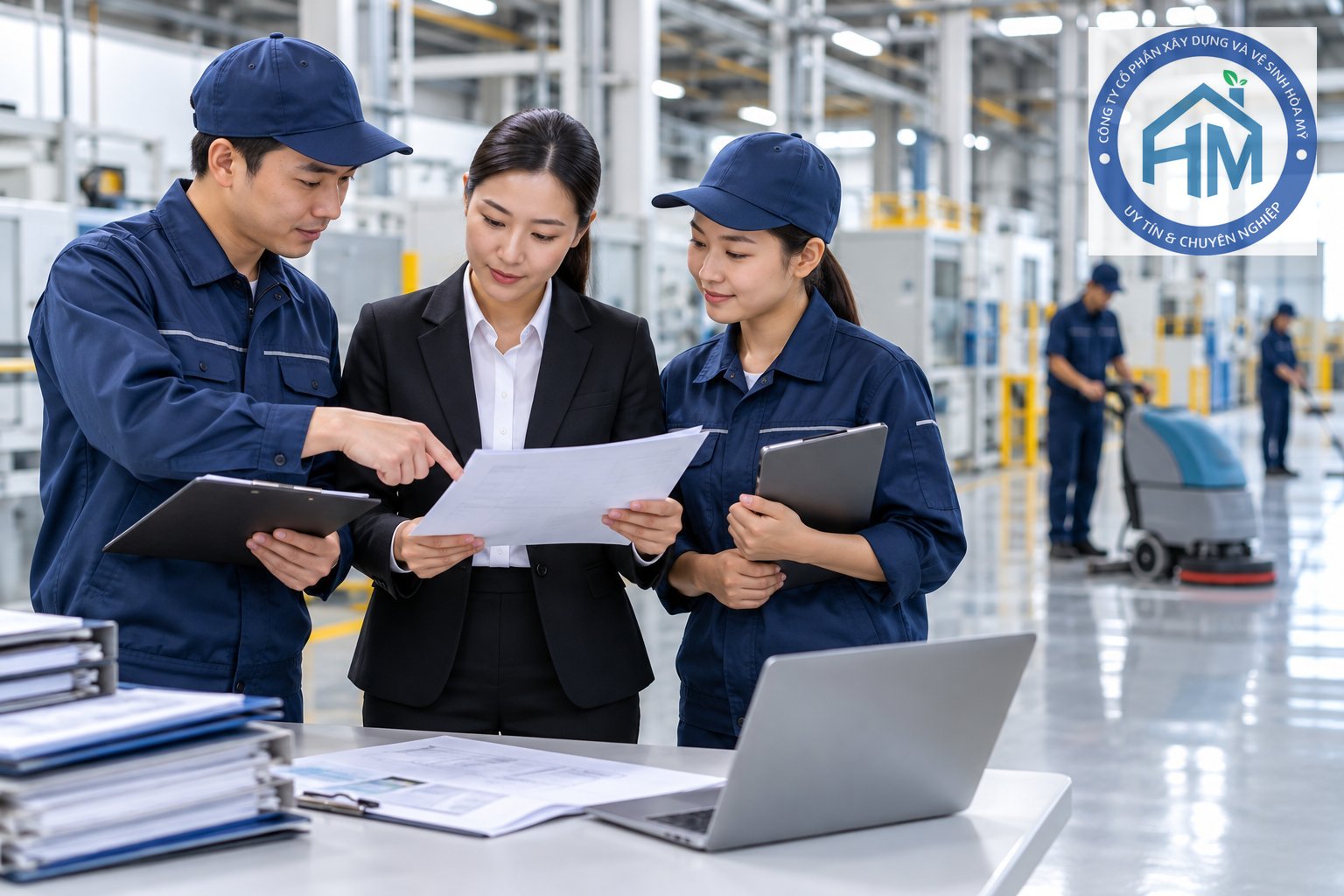 Ảnh minh hoạ: Hồ sơ thuê dịch vụ vệ sinh nhà xưởng cần chuẩn bị gì?