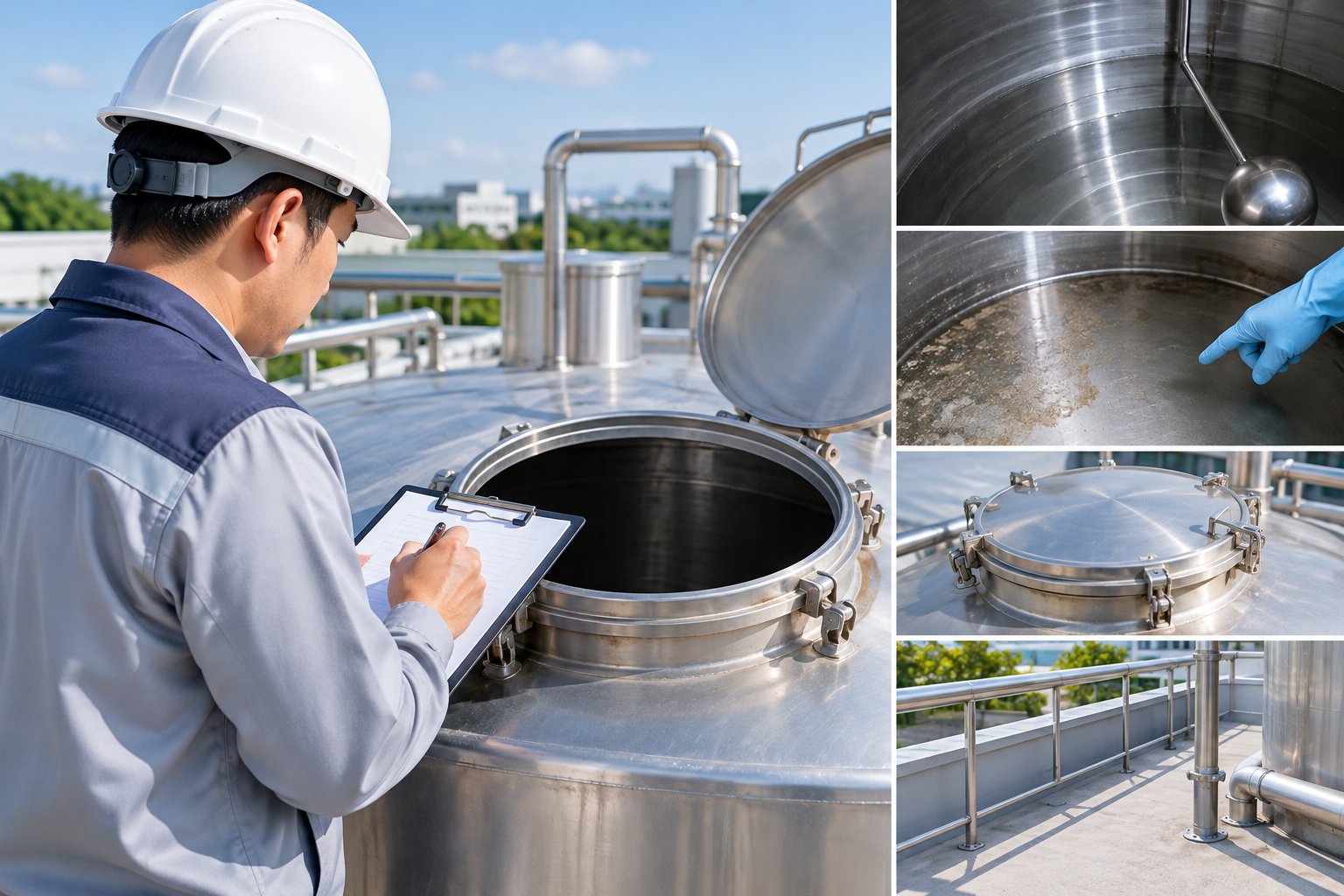 Ảnh minh hoạ: Nghiệm thu vệ sinh bể nước công nghiệp: checklist bàn giao
